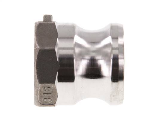 Acoplamiento de acero inoxidable Camlock DN 20 (3/4'') Rp 3/4'' Rosca Hembra Tipo A MIL-C-27487