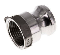 Acoplamiento de acero inoxidable Camlock DN 25 (1'') Rp 1'' Rosca Hembra Tipo A MIL-C-27487