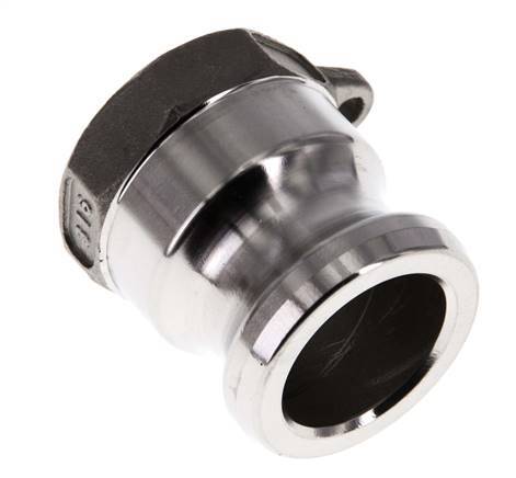 Acoplamiento de acero inoxidable Camlock DN 25 (1'') Rp 1'' Rosca Hembra Tipo A MIL-C-27487