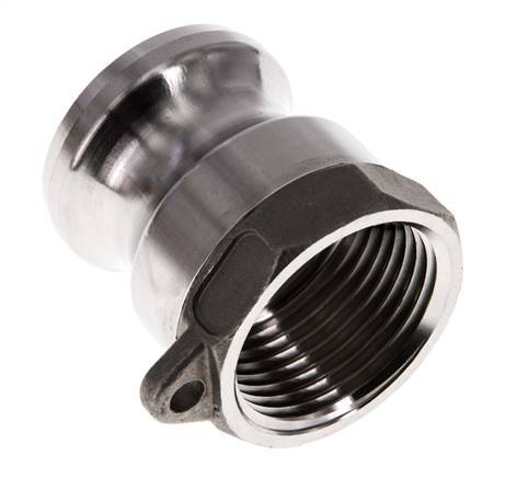 Acoplamiento de acero inoxidable Camlock DN 25 (1'') Rp 1'' Rosca Hembra Tipo A MIL-C-27487