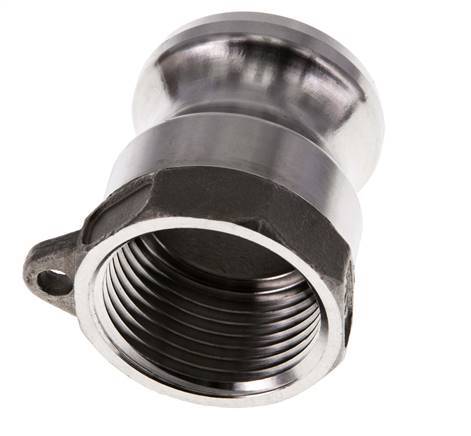 Acoplamiento de acero inoxidable Camlock DN 25 (1'') Rp 1'' Rosca Hembra Tipo A MIL-C-27487