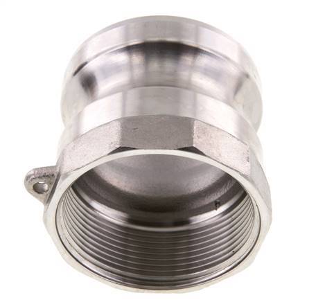 Acoplamiento de acero inoxidable Camlock DN 50 (2'') Rp 2'' Rosca Hembra Tipo A MIL-C-27487