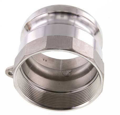 Acoplamiento de acero inoxidable Camlock DN 75 (3'') Rp 3'' Rosca Hembra Tipo A MIL-C-27487