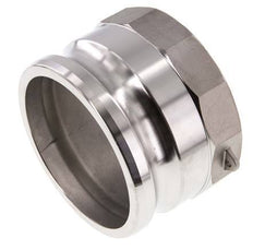 Acoplamiento de acero inoxidable Camlock DN 90 (4'') Rp 4'' Rosca Hembra Tipo A MIL-C-27487
