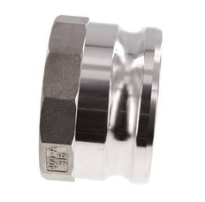 Acoplamiento de acero inoxidable Camlock DN 90 (4'') Rp 4'' Rosca Hembra Tipo A MIL-C-27487