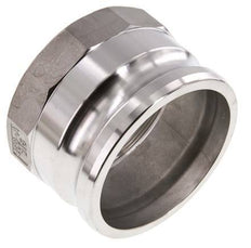 Acoplamiento de acero inoxidable Camlock DN 90 (4'') Rp 4'' Rosca Hembra Tipo A MIL-C-27487