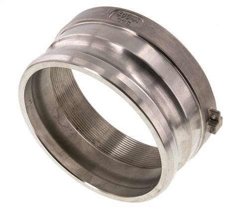 Acoplamiento de acero inoxidable Camlock DN 120 (5'') Rp 5'' Rosca Hembra Tipo A MIL-C-27487