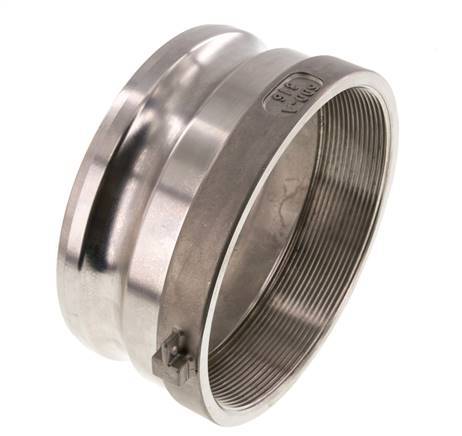 Acoplamiento de acero inoxidable Camlock DN 120 (5'') Rp 5'' Rosca Hembra Tipo A MIL-C-27487