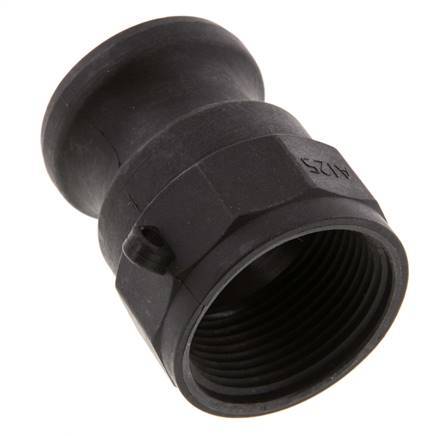 Acoplamiento de polipropileno Camlock DN 32 (1 1/4'') Rp 1 1/4'' Rosca Hembra Tipo A MIL-C-27487