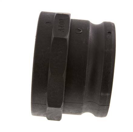 Acoplamiento de polipropileno Camlock DN 90 (4'') Rp 4'' Rosca Hembra Tipo A MIL-C-27487