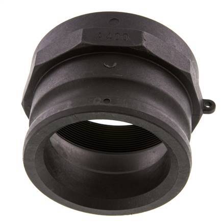 Acoplamiento de polipropileno Camlock DN 90 (4'') Rp 4'' Rosca Hembra Tipo A MIL-C-27487