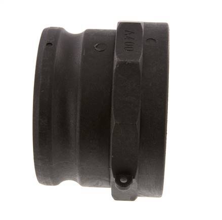 Acoplamiento de polipropileno Camlock DN 90 (4'') Rp 4'' Rosca Hembra Tipo A MIL-C-27487