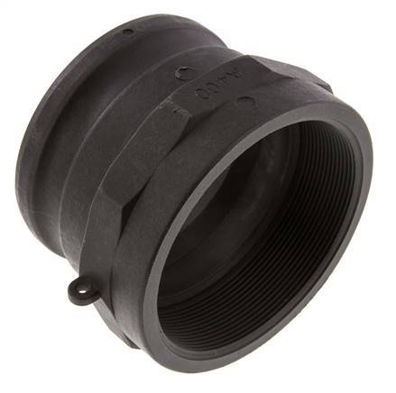 Acoplamiento de polipropileno Camlock DN 90 (4'') Rp 4'' Rosca Hembra Tipo A MIL-C-27487