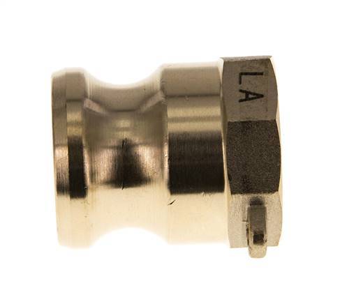 Acoplamiento de latón Camlock DN 25 (1'') Rp 1'' Hembra Tipo A MIL-C-27487