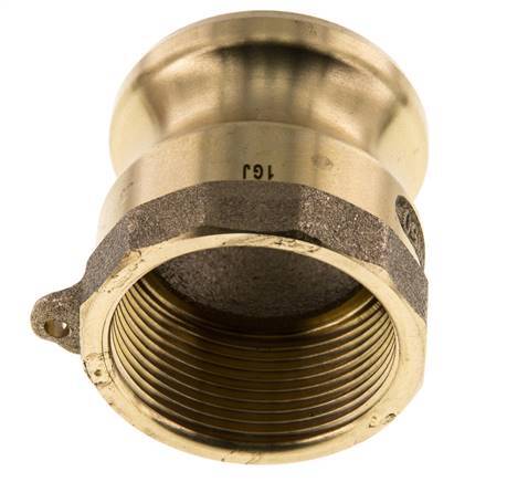 Acoplamiento de latón Camlock DN 40 (1 1/2'') Rp 1 1/2'' Rosca Hembra Tipo A MIL-C-27487