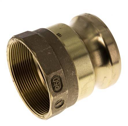 Acoplamiento de latón Camlock DN 60 (2 1/2'') Rp 2 1/2'' Rosca Hembra Tipo A MIL-C-27487