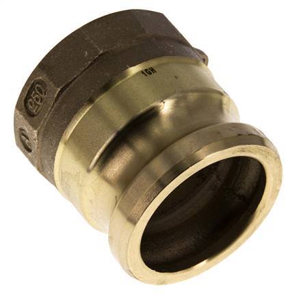 Acoplamiento de latón Camlock DN 60 (2 1/2'') Rp 2 1/2'' Rosca Hembra Tipo A MIL-C-27487