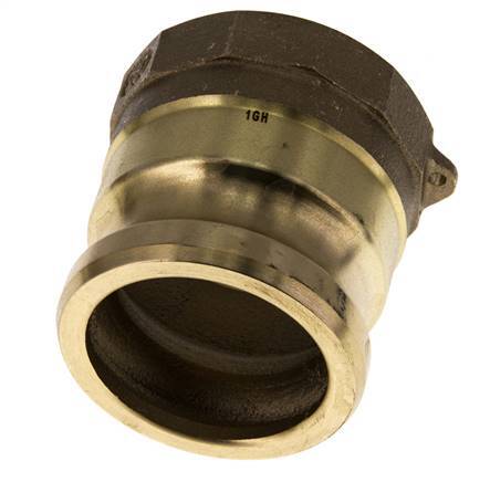 Acoplamiento de latón Camlock DN 60 (2 1/2'') Rp 2 1/2'' Rosca Hembra Tipo A MIL-C-27487