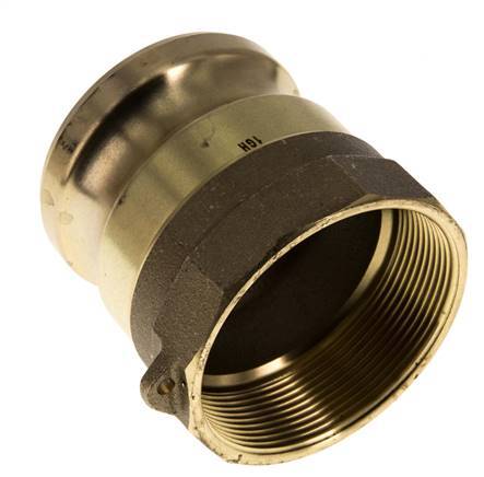 Acoplamiento de latón Camlock DN 60 (2 1/2'') Rp 2 1/2'' Rosca Hembra Tipo A MIL-C-27487