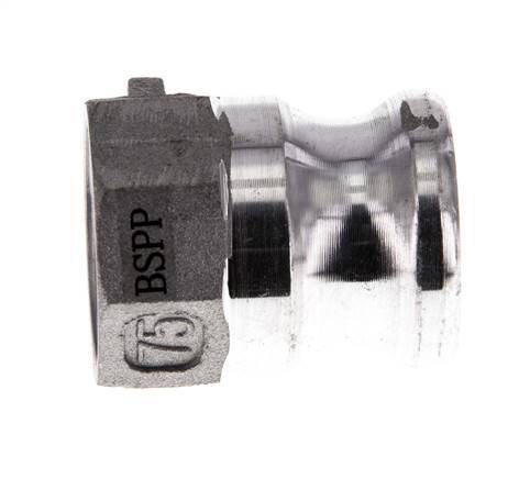 Acoplamiento de aluminio Camlock DN 20 (3/4'') Rp 3/4'' Rosca Hembra Tipo A MIL-C-27487