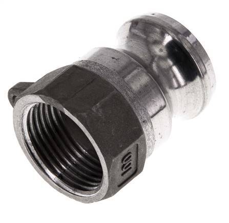 Acoplamiento de aluminio Camlock DN 25 (1'') Rp 1'' Rosca hembra Tipo A MIL-C-27487