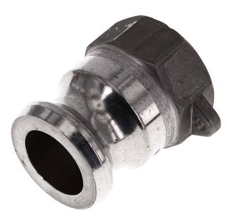 Acoplamiento de aluminio Camlock DN 25 (1'') Rp 1'' Rosca hembra Tipo A MIL-C-27487