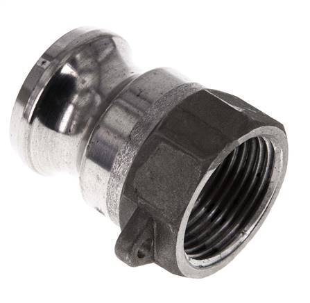 Acoplamiento de aluminio Camlock DN 25 (1'') Rp 1'' Rosca hembra Tipo A MIL-C-27487