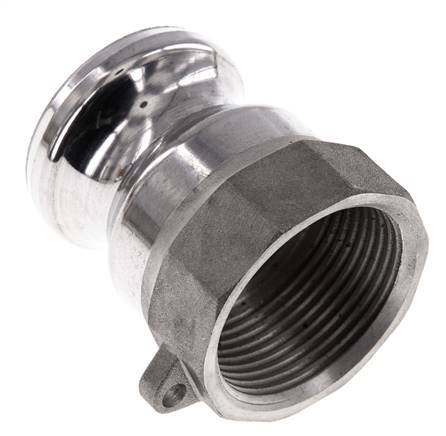 Acoplamiento de aluminio Camlock DN 32 (1 1/4'') Rp 1 1/4'' Rosca Hembra Tipo A MIL-C-27487