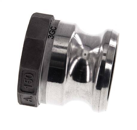 Acoplamiento de aluminio Camlock DN 40 (1 1/2'') Rp 1 1/2'' Rosca Hembra Tipo A MIL-C-27487