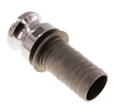 Acoplamiento de acero inoxidable Camlock DN 40 (1 1/2'') Pilar de manguera (38 mm) Tipo E MIL-C-27487