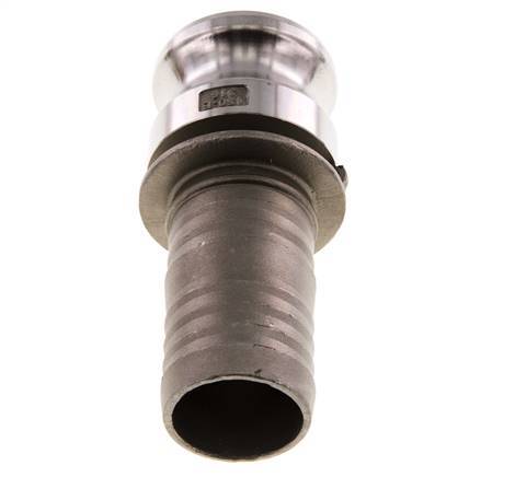 Acoplamiento de acero inoxidable Camlock DN 40 (1 1/2'') Pilar de manguera (38 mm) Tipo E MIL-C-27487