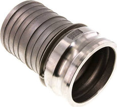 Acoplamiento de acero inoxidable Camlock DN 90 (4'') Pilar de manguera (100 mm) Tipo E MIL-C-27487