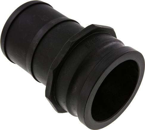 Acoplamiento de polipropileno Camlock DN 90 (4'') Pilar de manguera (100 mm) Tipo E MIL-C-27487