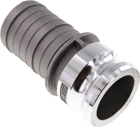 Acoplamiento de aluminio Camlock DN 60 (2 1/2'') Pilar de manguera (63 mm) Tipo E MIL-C-27487