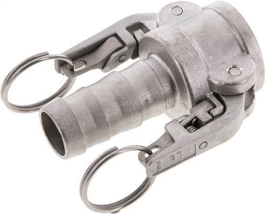 Acoplamiento de seguridad Camlock DN 25 (1'') de acero inoxidable Pilar de manguera (25 mm) Tipo C MIL-C-27487