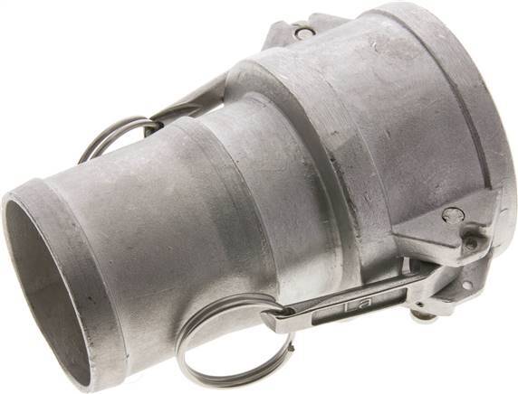 Acoplamiento de seguridad Camlock DN 60 (2 1/2'') de acero inoxidable Pilar de manguera (63 mm) Tipo C MIL-C-27487