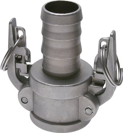 Acoplamiento de seguridad Camlock DN 140 (6'') de acero inoxidable Pilar de manguera (150 mm) Tipo C MIL-C-27487