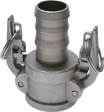Acoplamiento de seguridad Camlock DN 140 (6'') de acero inoxidable Pilar de manguera (150 mm) Tipo C MIL-C-27487