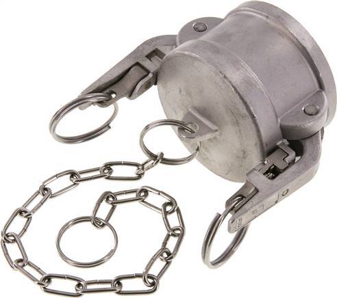 Tapón de seguridad de acero inoxidable Camlock DN 50 (2'') Tipo DC MIL-C-27487