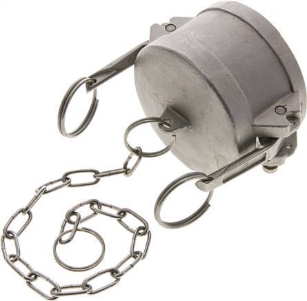 Tapón de seguridad de acero inoxidable Camlock DN 60 (2 1/2'') Tipo DC MIL-C-27487