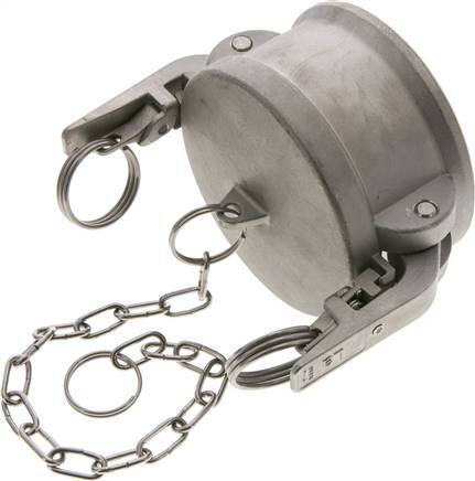 Tapón de seguridad Camlock DN 75 (3'') de acero inoxidable Tipo DC MIL-C-27487