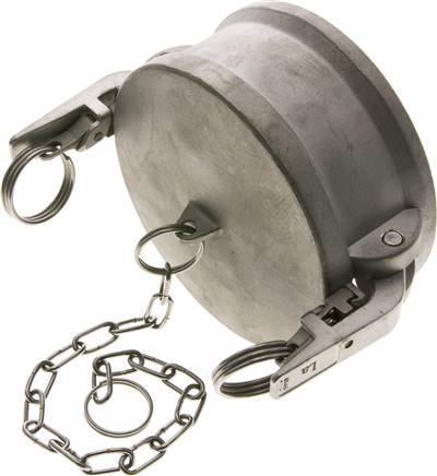 Tapón de seguridad de acero inoxidable Camlock DN 90 (4'') Tipo DC MIL-C-27487