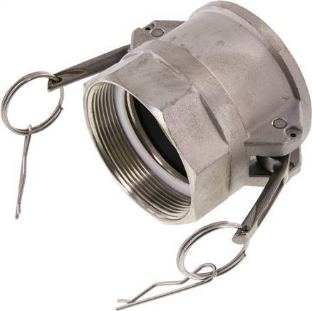 Acoplamiento de acero inoxidable Camlock DN 60 (2 1/2'') G 2 1/2'' Rosca hembra Tipo D EN 14420-7 (DIN 2828)