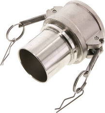 Acoplamiento de acero inoxidable Camlock DN 60 (2 1/2'') Pilar de manguera (63 mm) Tipo C EN 14420-7 (DIN 2828)