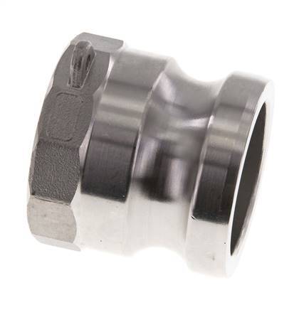 Acoplamiento de acero inoxidable Camlock DN 50 (2'') G 2'' Rosca hembra Tipo A EN 14420-7 (DIN 2828)
