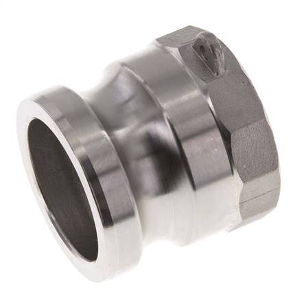 Acoplamiento de acero inoxidable Camlock DN 50 (2'') G 2'' Rosca hembra Tipo A EN 14420-7 (DIN 2828)