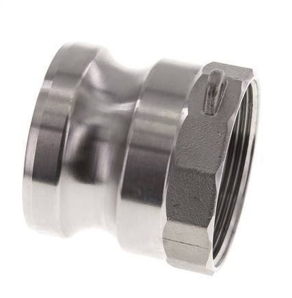 Acoplamiento de acero inoxidable Camlock DN 50 (2'') G 2'' Rosca hembra Tipo A EN 14420-7 (DIN 2828)