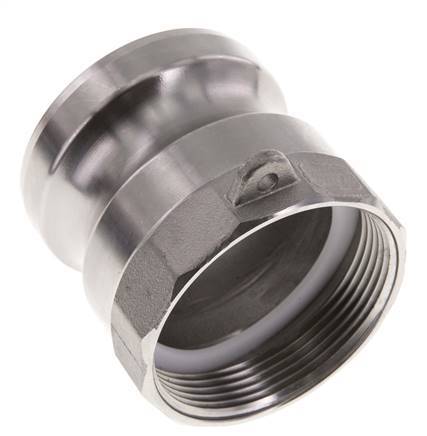 Acoplamiento de acero inoxidable Camlock DN 50 (2'') G 2'' Rosca hembra Tipo A EN 14420-7 (DIN 2828)