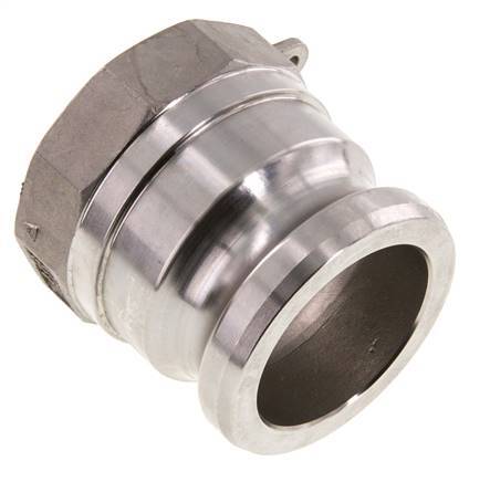 Acoplamiento de acero inoxidable Camlock DN 60 (2 1/2'') G 2 1/2'' Rosca hembra Tipo A EN 14420-7 (DIN 2828)
