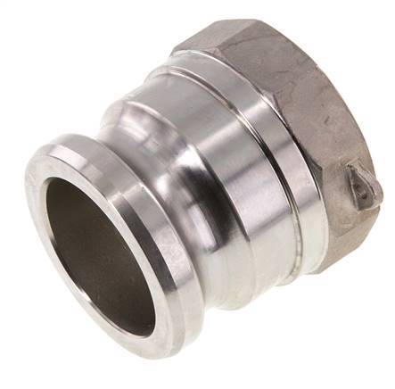 Acoplamiento de acero inoxidable Camlock DN 60 (2 1/2'') G 2 1/2'' Rosca hembra Tipo A EN 14420-7 (DIN 2828)